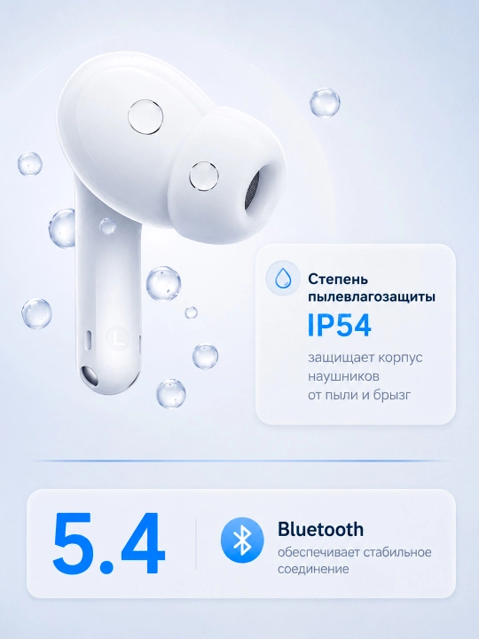 Simsiz quloqchinlar REDMI Buds 8 Lite ANC 42dB 12.4 mm drayver 36 soat Bluetooth 5.4 TWS