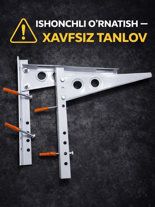 Konditsioner uchun kuchaytirilgan kronshteyn 9-24 BTU, to‘liq to‘plam - 