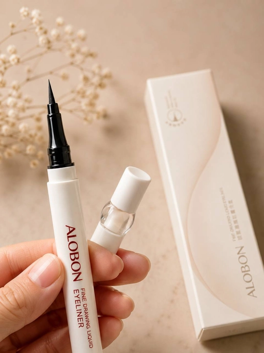 ALOBON Fine Drawing suyuq podvodka, suvga chidamli qora eyeliner 0.1 mm