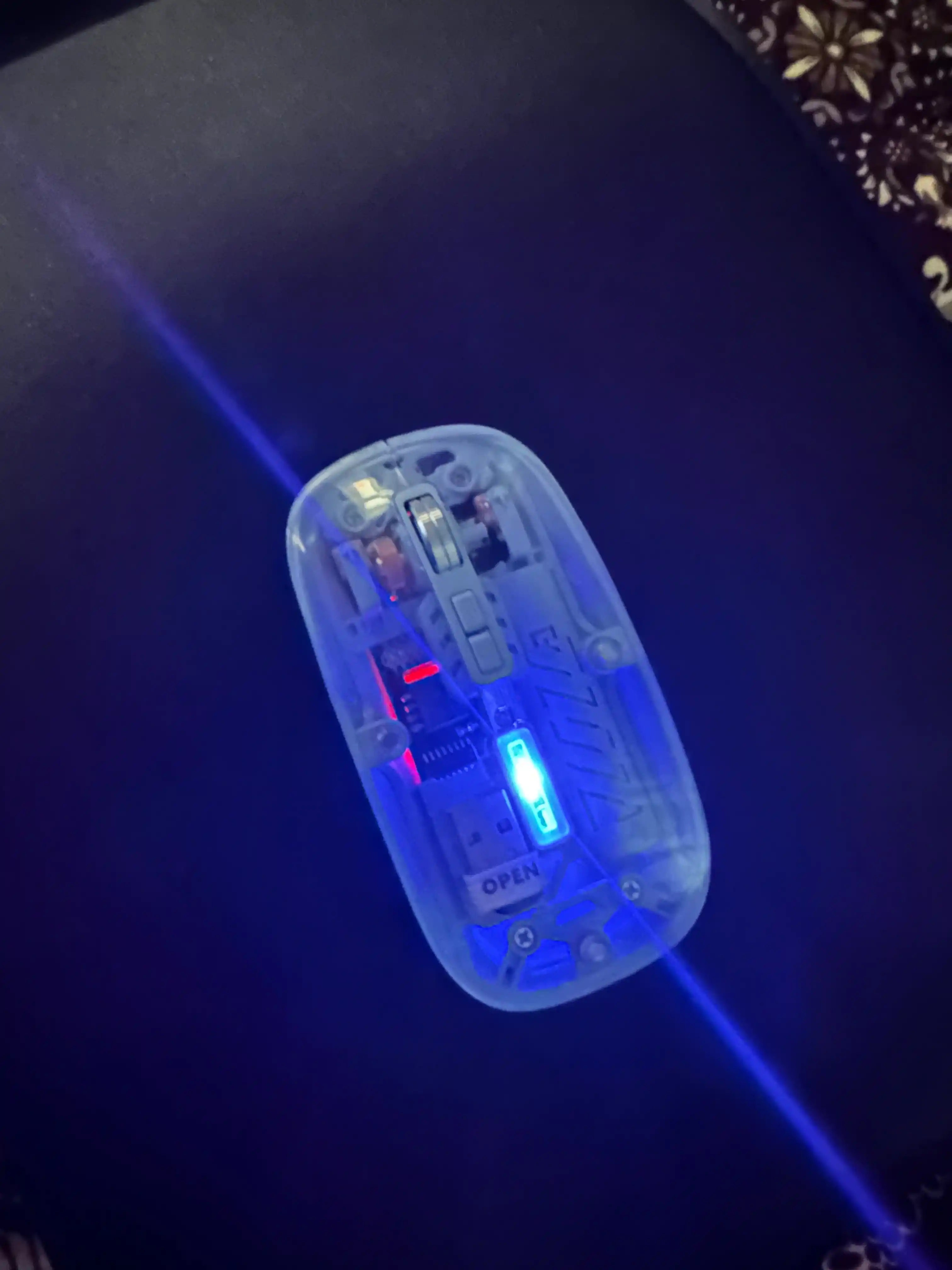 Прозрачная Bluetooth мышь, тройной режим, беспроводная, подходит для игр на ПК и офисов