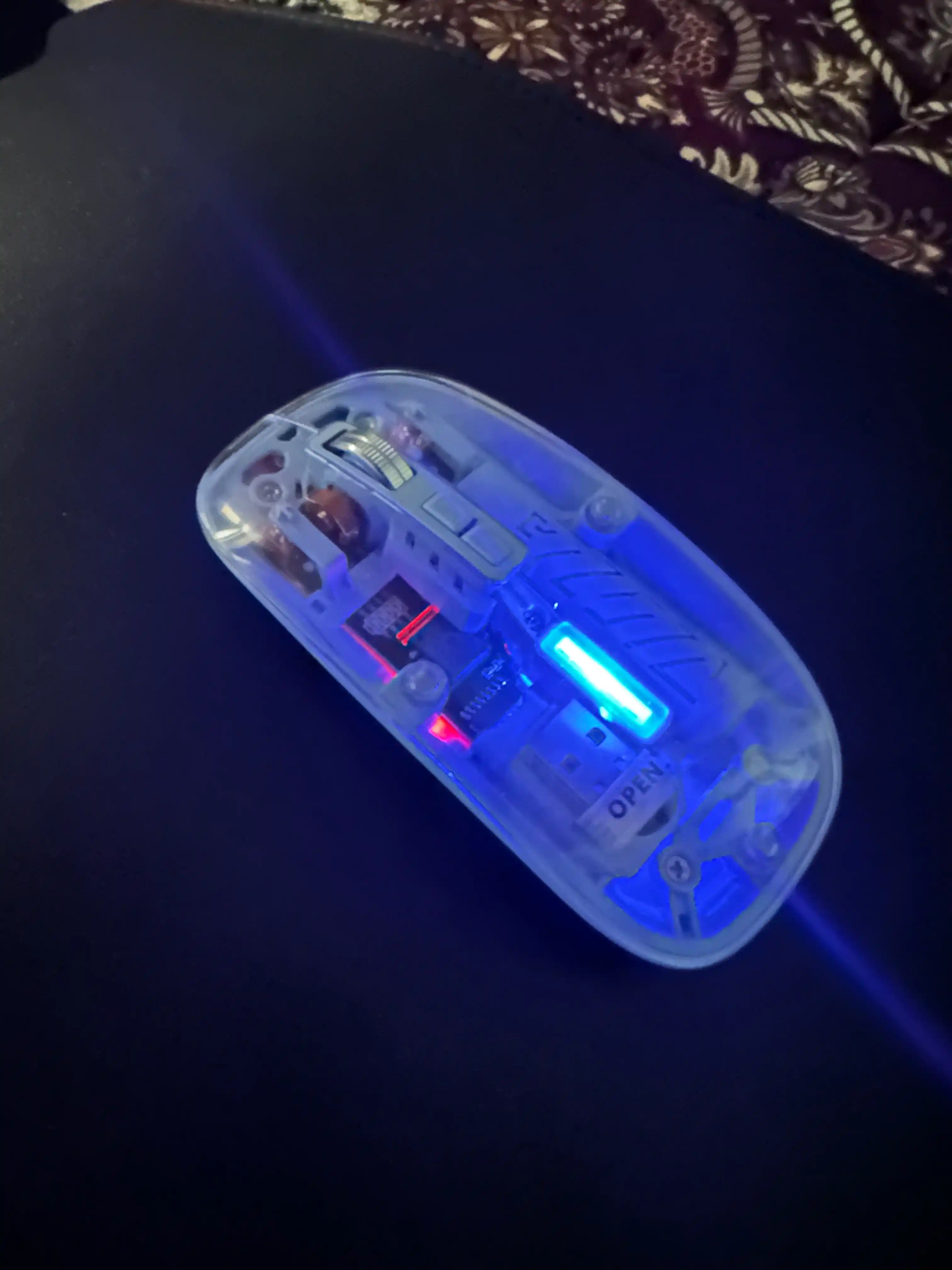 Прозрачная Bluetooth мышь, тройной режим, беспроводная, подходит для игр на ПК и офисов