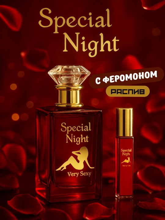 "Special Night" ayollar atirlari, feromonlar bilan - 
