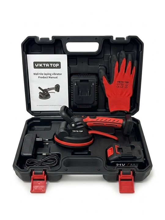 VIKTA Professional Plitka Vibratori 20V 140 mm, 9 Tezlik, 150 kg gacha