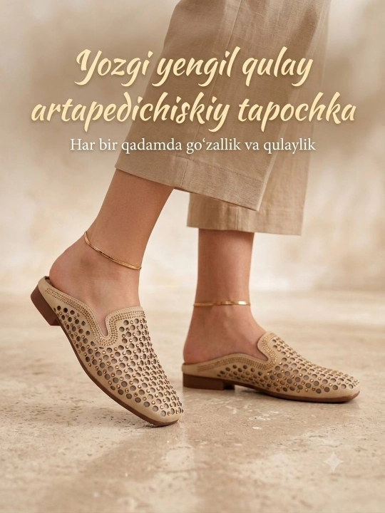 Tapochka yozgi yeng yumshoq artapetichiskiy 36-40 razmerda mavjud ! Xitoy - 