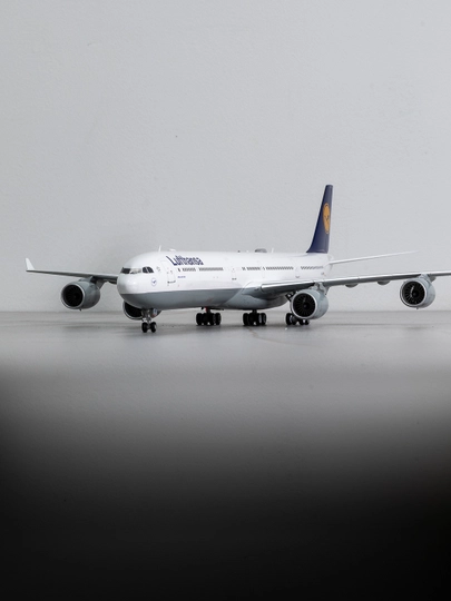 Airbus A340-600 samolyoti modeli, Lufhansa aviakompaniyasi, SQ Wings, metall, 38sm, 1:200 - 
