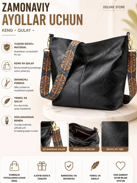 Ayollar shopper sumkasi - 