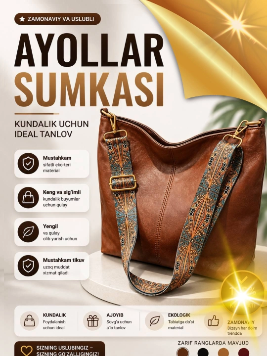 Ayollar shopper sumkasi - 