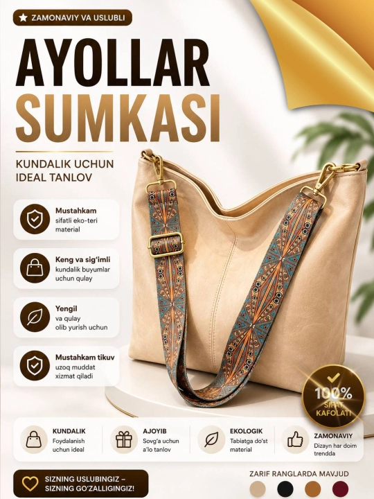Ayollar shopper sumkasi - 