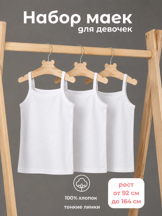 Детская майка для мальчиков и девочек, 1–15 лет