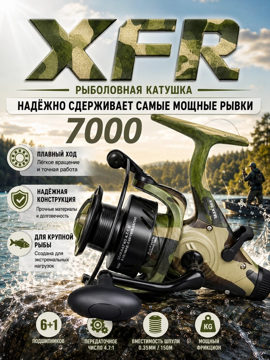 Катушка для рыбалки карповая