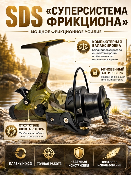 Катушка для рыбалки карповая