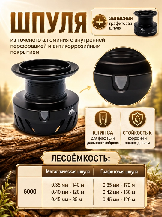 Катушка для рыбалки карповая