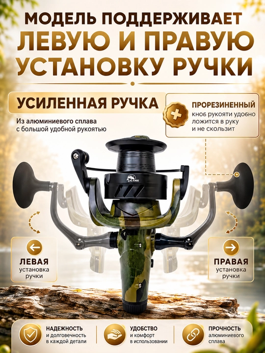 Катушка для рыбалки карповая