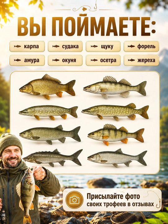 Катушка для рыбалки карповая