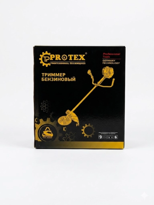 Бензиновый триммер PROTEX 52cc, двигатель 44-5, 3 диска + 1 металлический нож