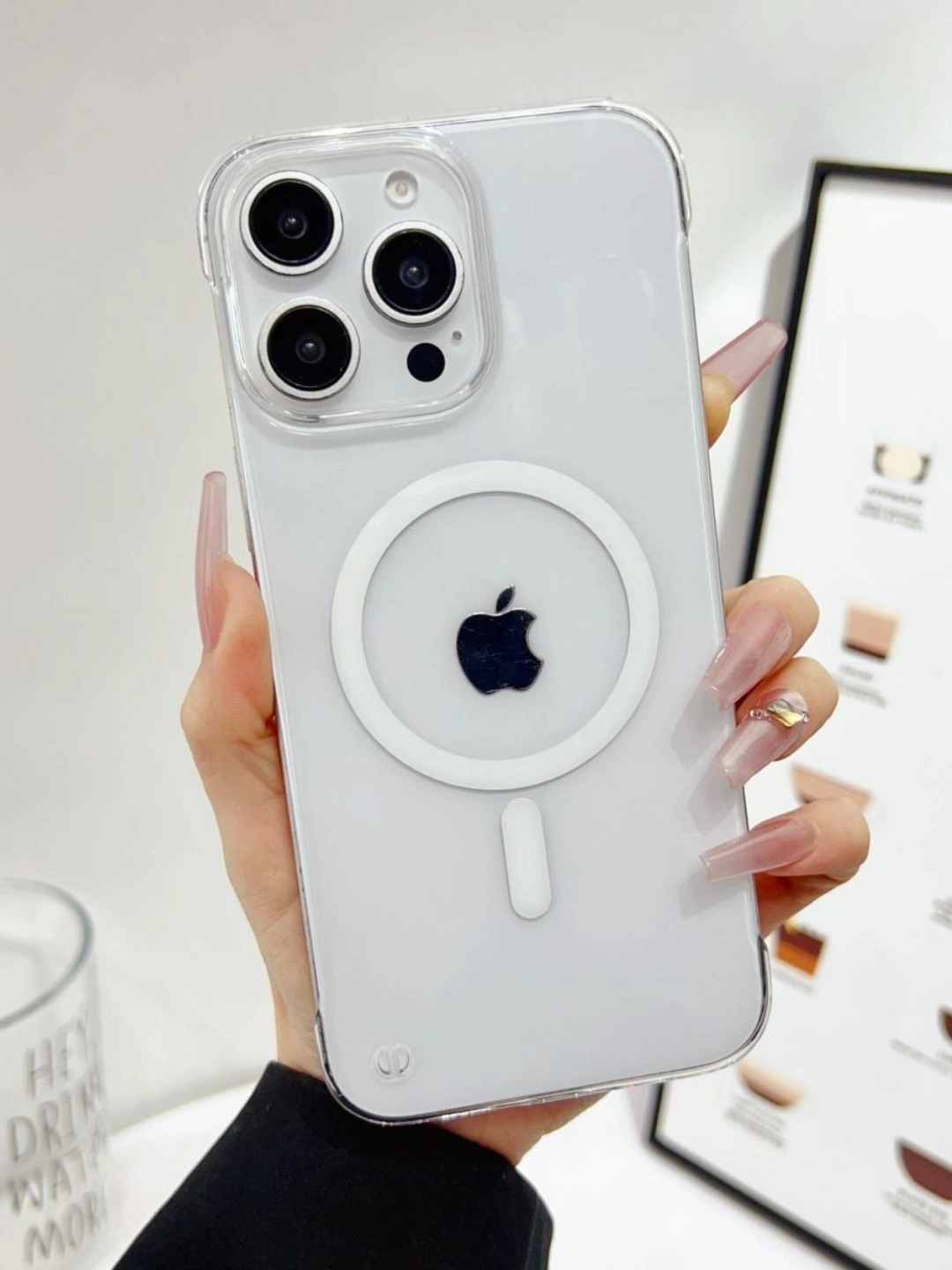 Чехол MagSafe Glass для iPhone, 11, 16 Pro Max, 17 Air