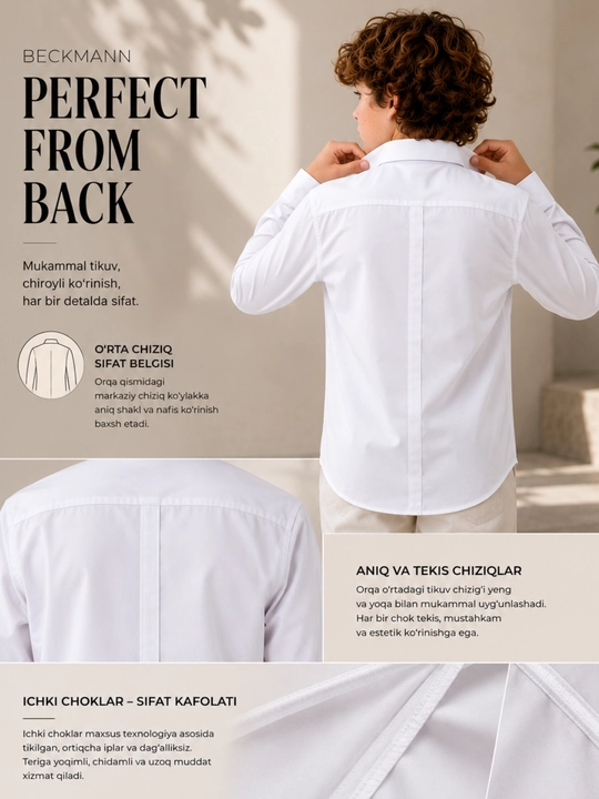 Ko‘k katakli klassik o‘g‘il bola kostyumi