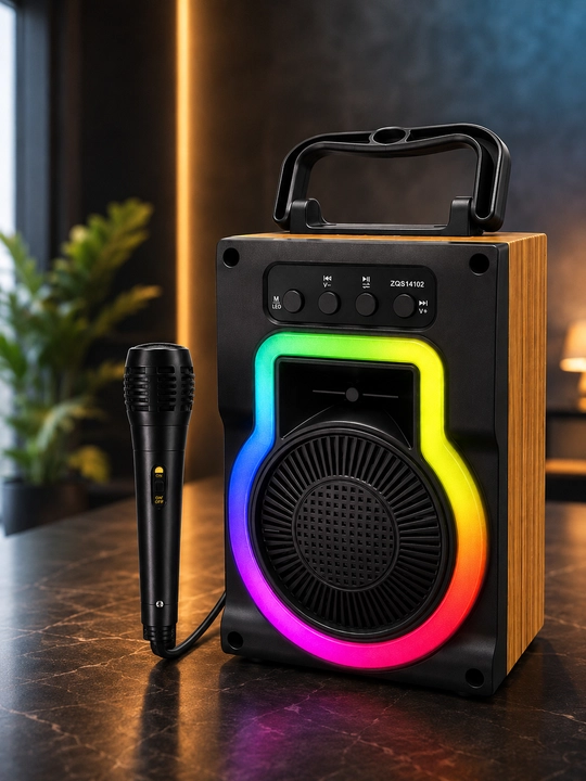 Мини колонка, bluetooth колонка, караоке колонка, speaker с микрофоном, портативная колонк