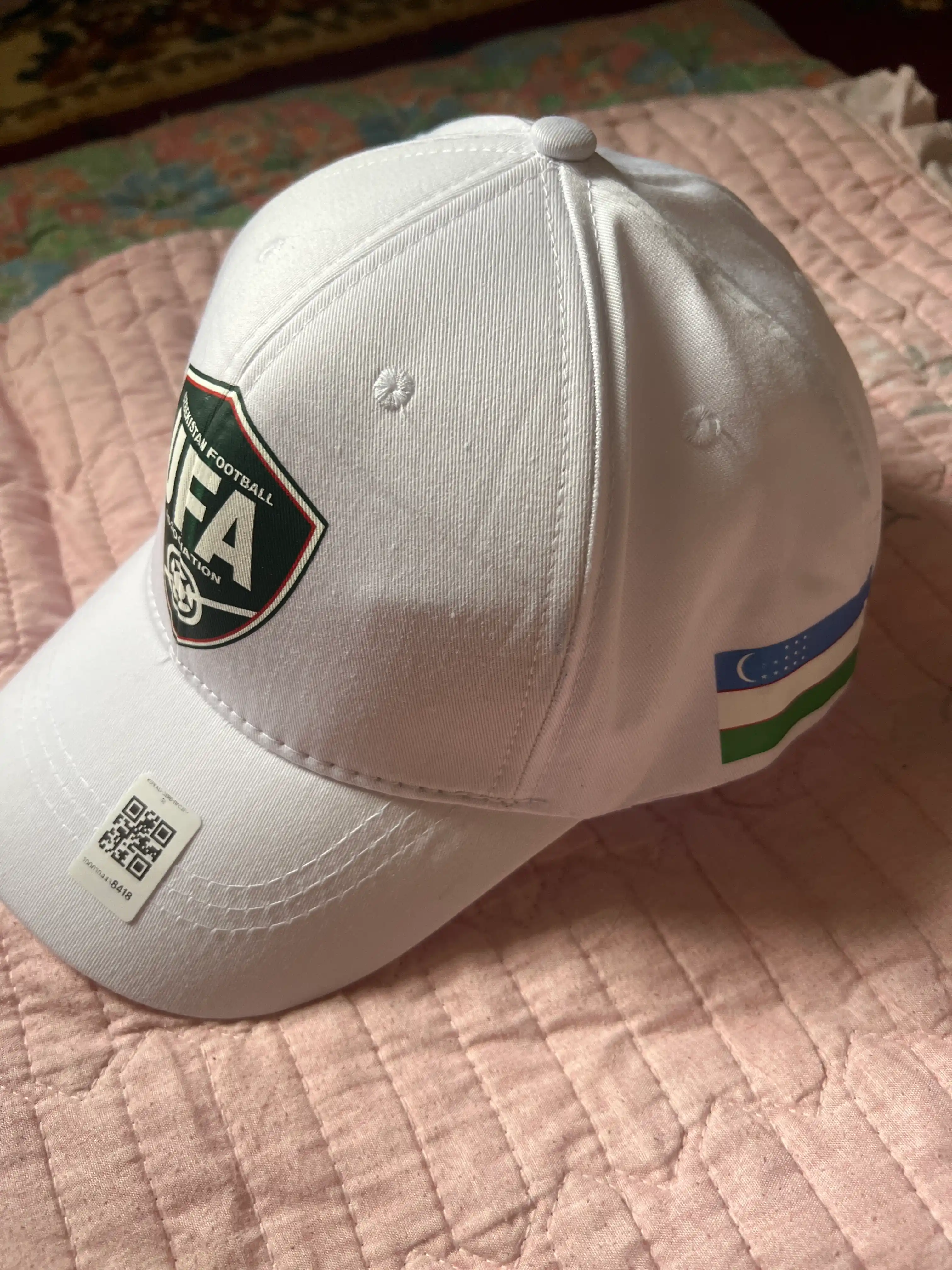 O‘zbekiston gerbli baseball kepka UFA logotipli qora Kundalik va sport uchun