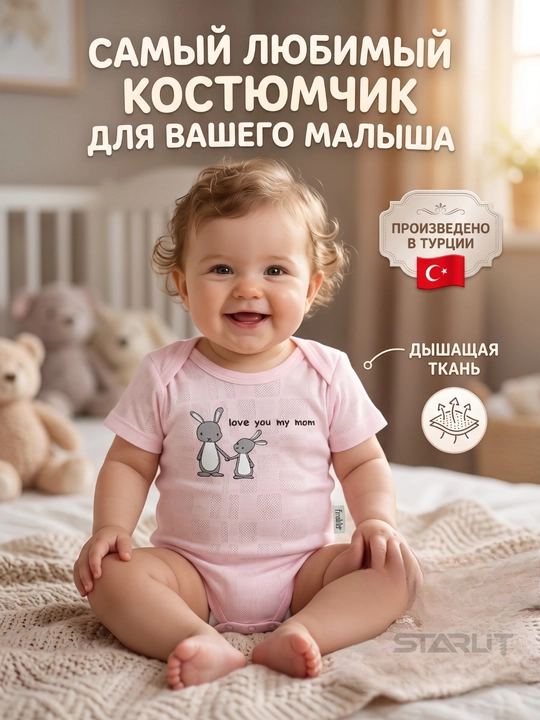 Боди с коротким рукавом для новорожденных, хлопок, дышащее, для мальчиков и девочек боди