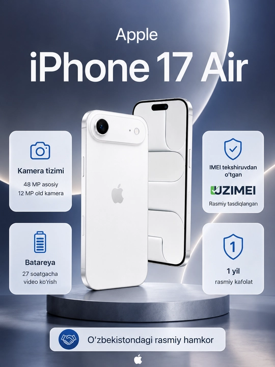 Smartfon Apple iPhone Air 256 GB (eSim), White - 