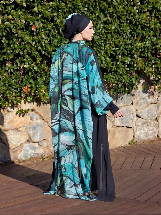 Ayollar uchun, cho'milish kiyimi, yopiq, muslimalar uchun, burkini, katta o‘lchamli