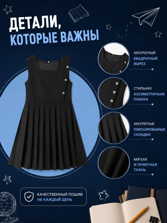 Школьный сарафан для девочек