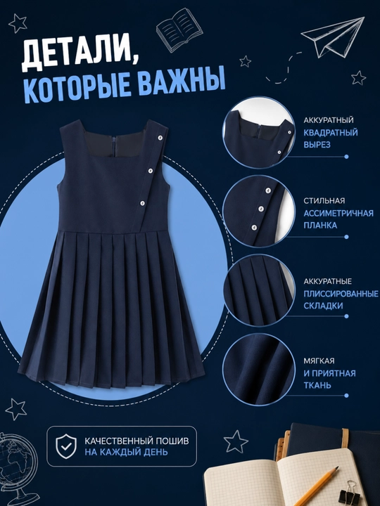 Школьный сарафан для девочек