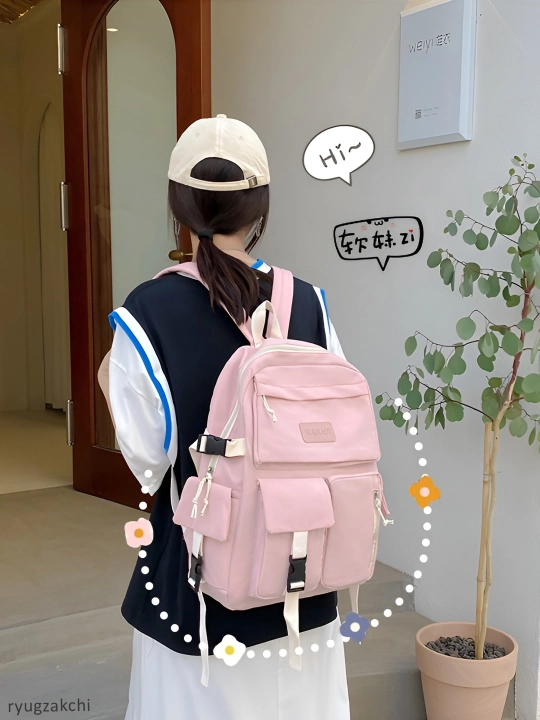 Ayollar ryukzagi keng sig‘imli casual ryukzagi, yengil, maktab va universitet uchun