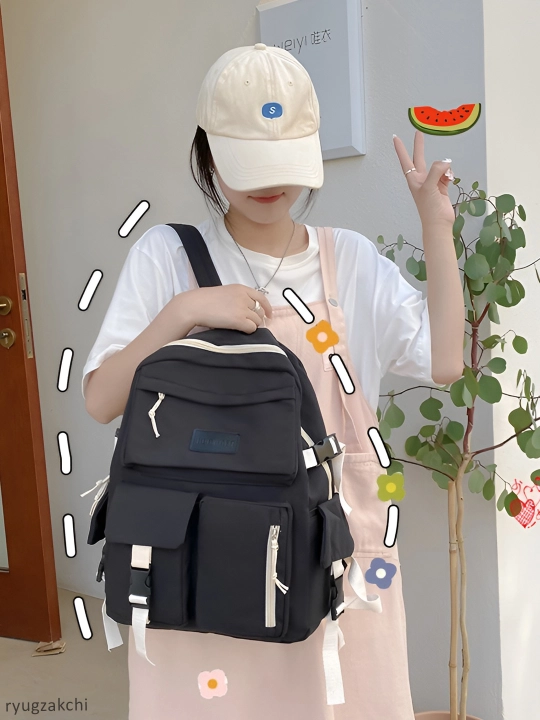 Ayollar ryukzagi keng sig‘imli casual ryukzagi, yengil, maktab va universitet uchun