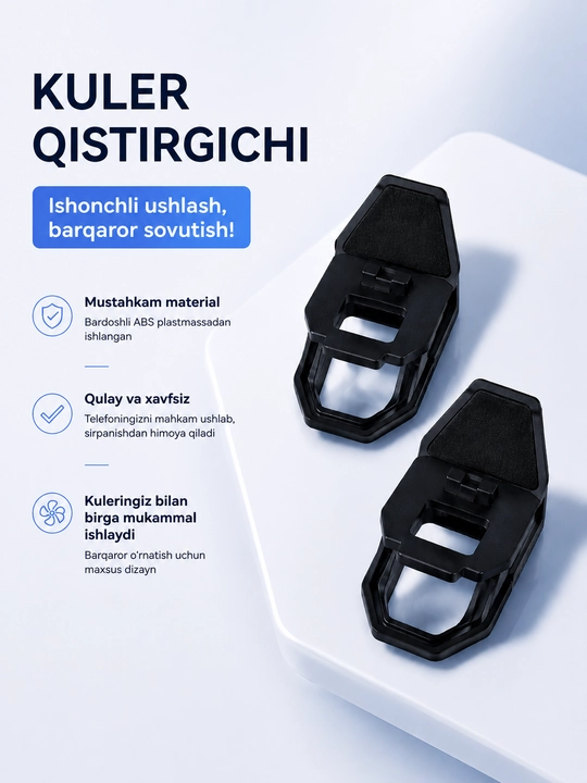 Telefon uchun sovutgich, RGB yoritgichi bilan,