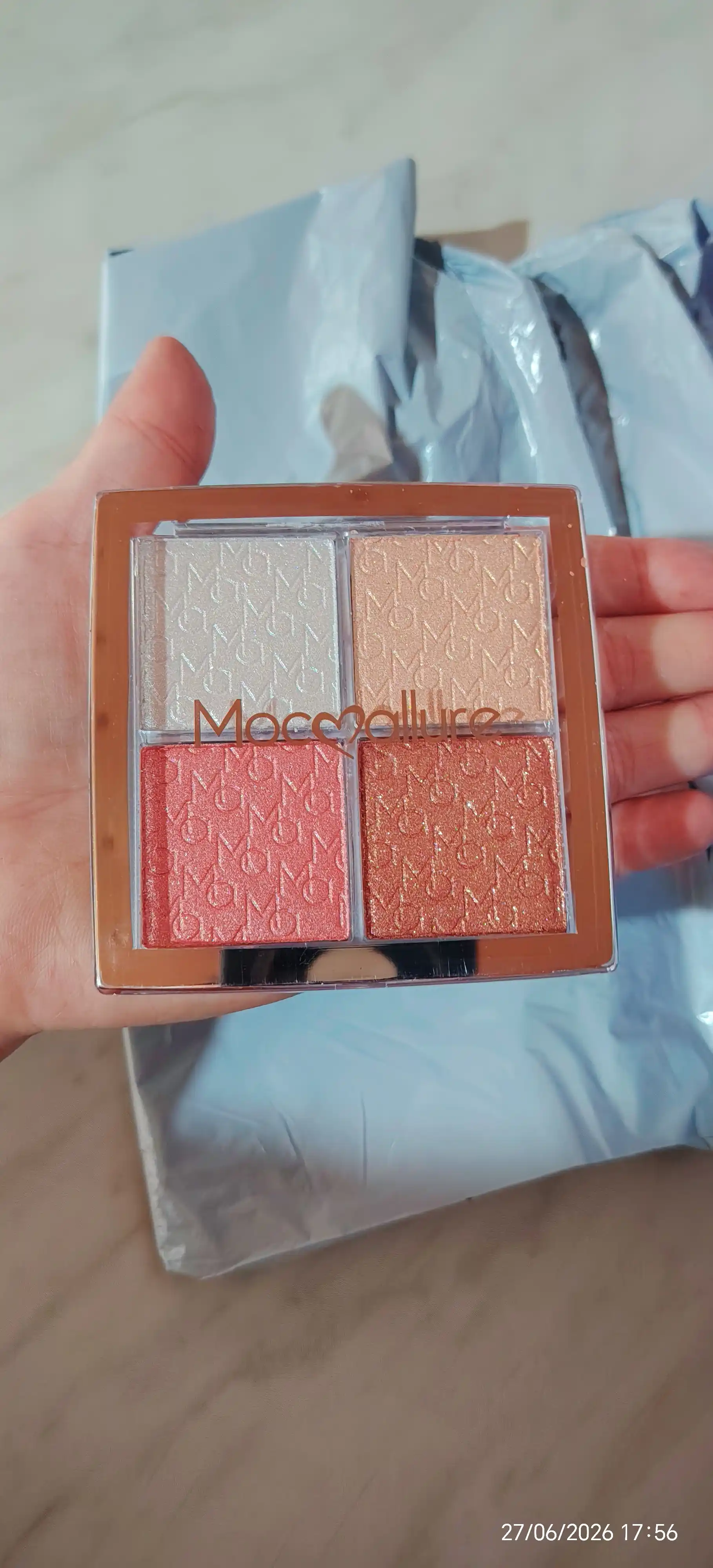Хайлайтер для лица Moccalure яркая палитра Wrangler 4 цвета, 14.8 г