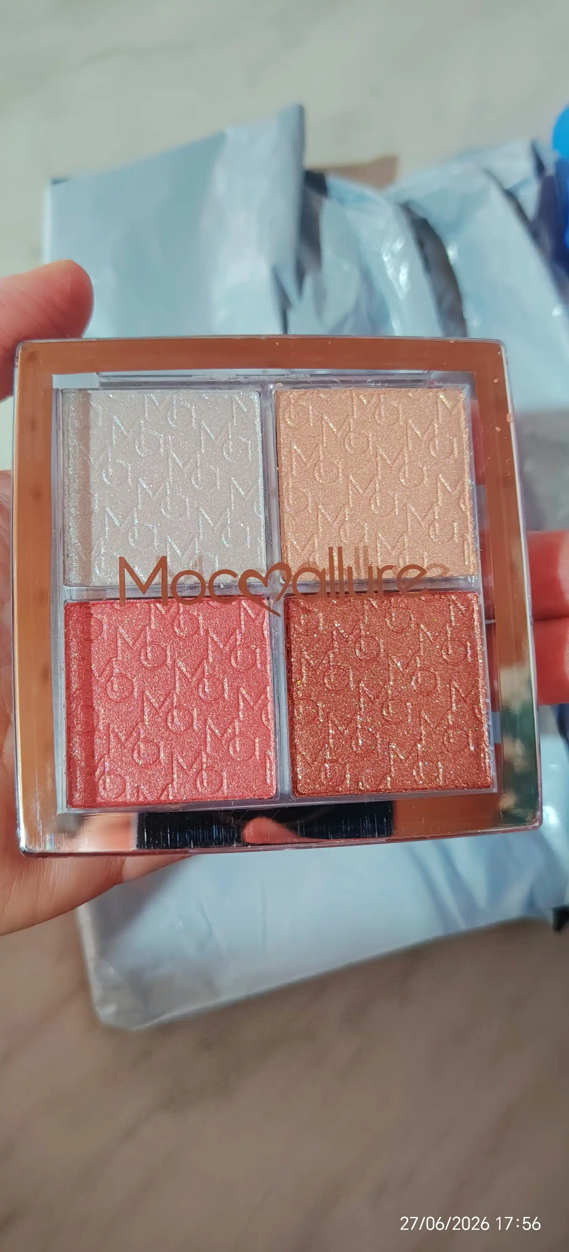 Хайлайтер для лица Moccalure яркая палитра Wrangler 4 цвета, 14.8 г