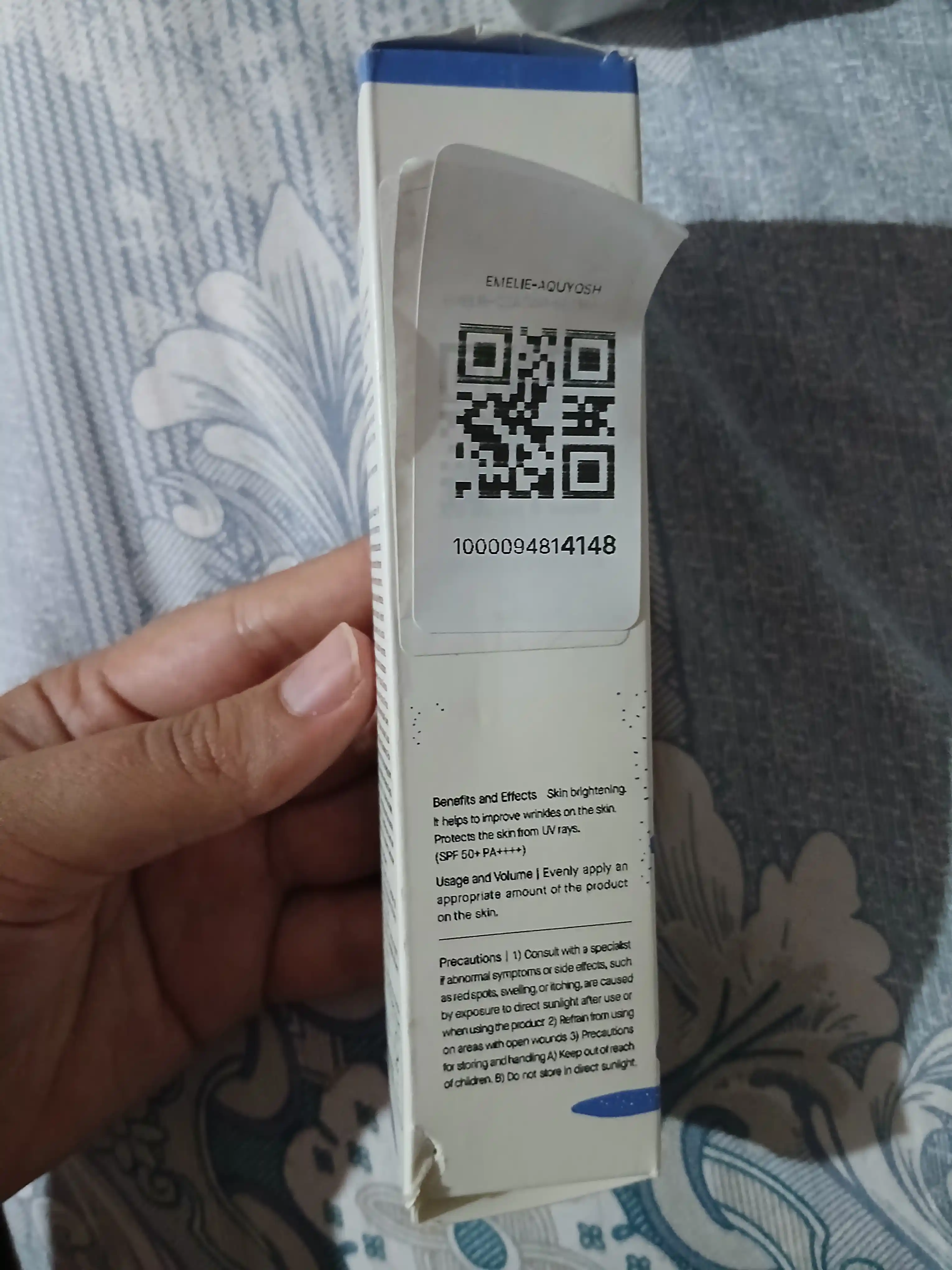 Quyoshdan himoya qiluvchi krem, namlovchi, zagar krem, SPF 50+PA+++, 50 ml