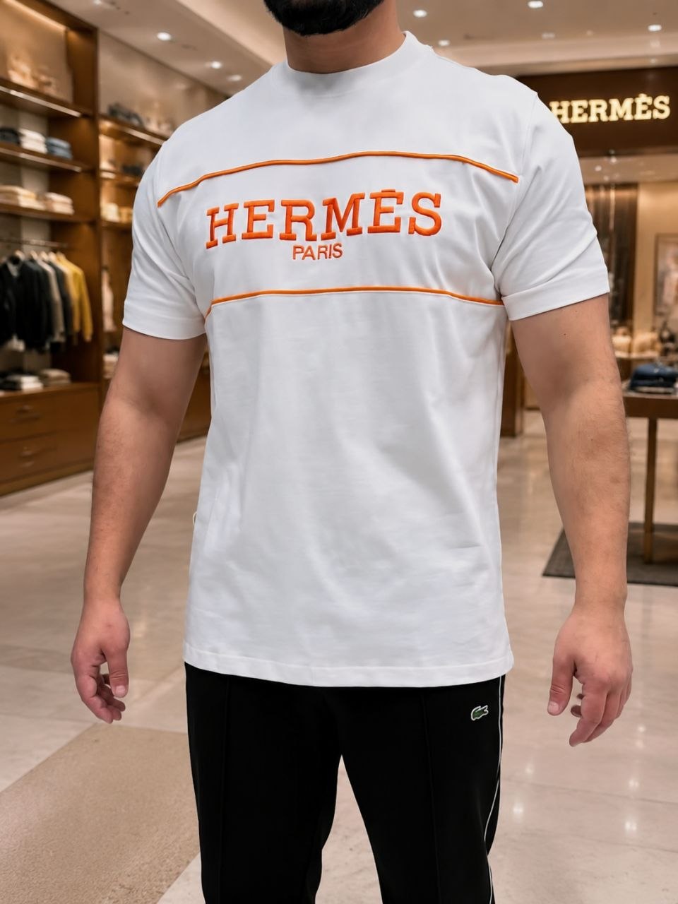 Erkaklar uchun Hermes futbolkasi - 