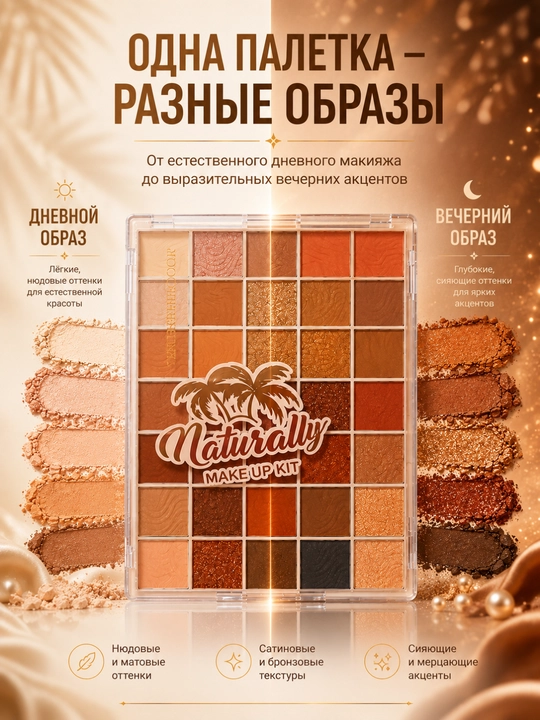Romantic Color professional ko'z soya paletrasi 10 ta rang