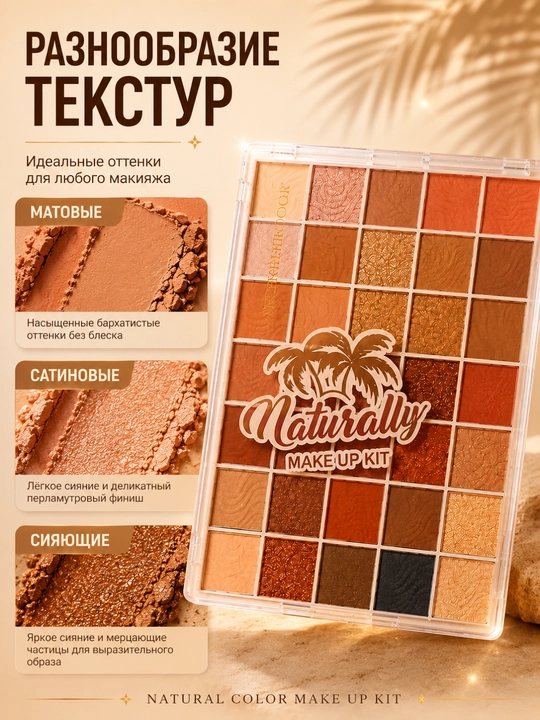 Romantic Color professional ko'z soya paletrasi 10 ta rang