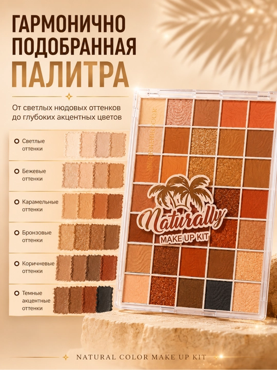 Romantic Color professional ko'z soya paletrasi 10 ta rang