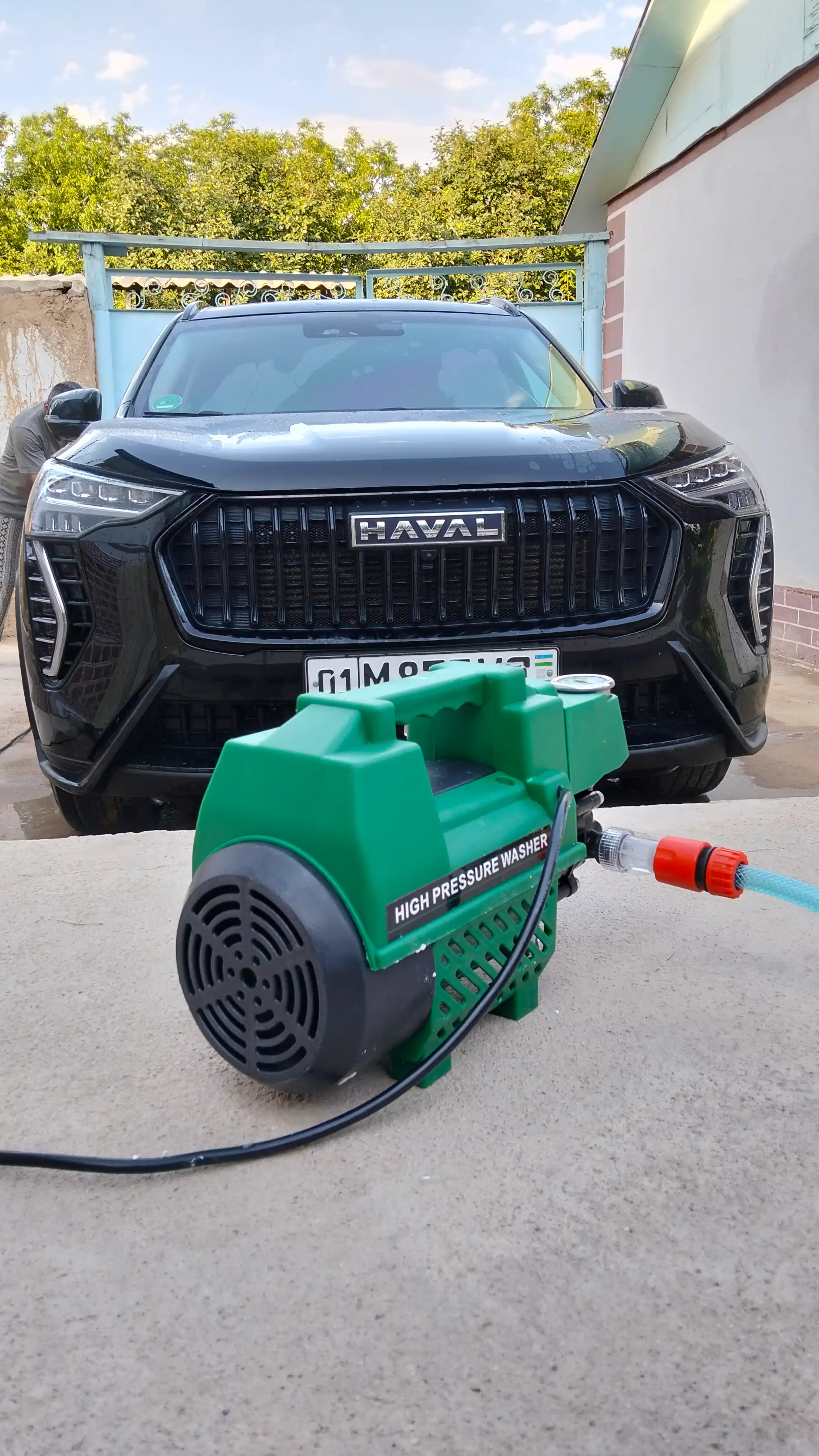 Alfa Karcher yuqori bosimli mashina, avtomobil yuvish moslamasi, 2200W - avtomobil yuvish qurilmasi