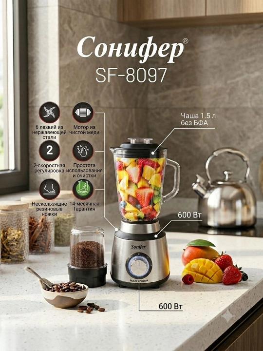 Sonifer SF-8097 2 in 1 blendr