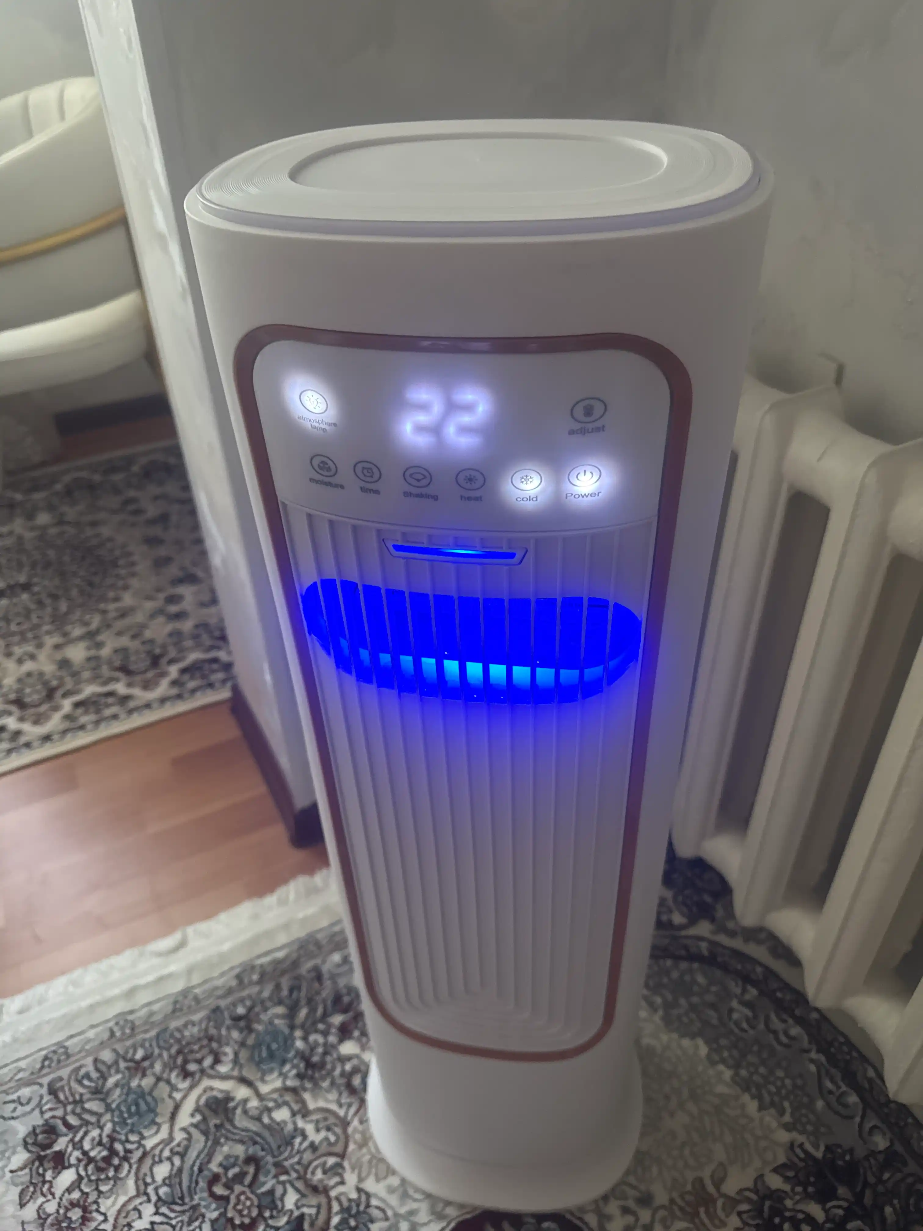 Ventilyator Sovutgich 5 in 1, sovutadi, isitadi, namlaydi
