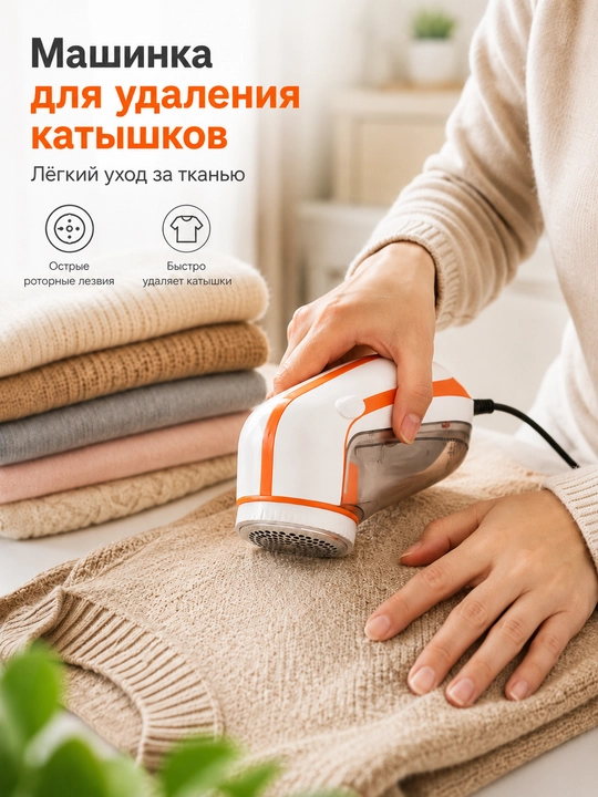 Машинка для удаления катышков New NOVA NLR-208
