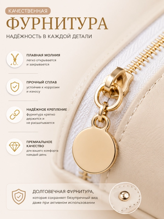 Косметичка-органайзер для косметики дорожная, водостойкая, женская