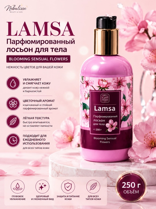Парфюмированный лосьон для тела, Lamsa Body lotion, 250 мл