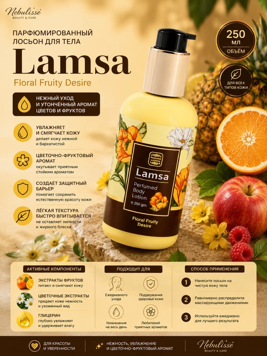 Парфюмированный лосьон для тела, Lamsa Body lotion, 250 мл