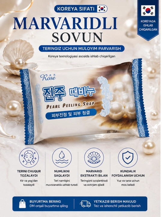 Marvarid ekstraktli sovun