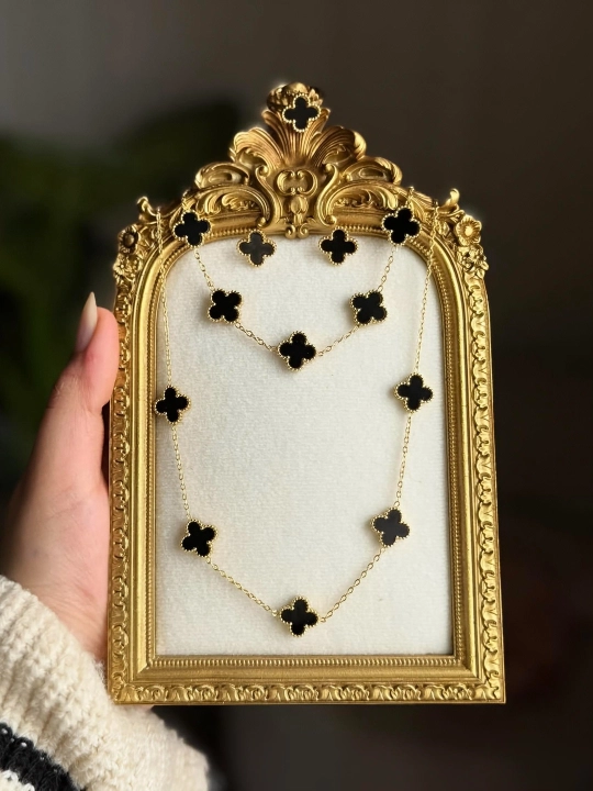 Комплект Vancleef из 4 предметов: кольцо, серьги, браслет и ожерелье, на каждый день