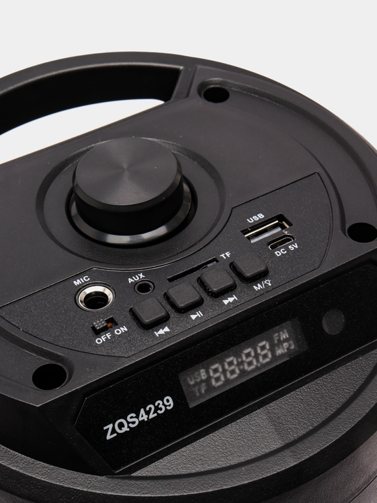 Simsiz Bluetooth Karaoke Kolonka ZQS4239 RGB, Mikrofon va Pult bilan
