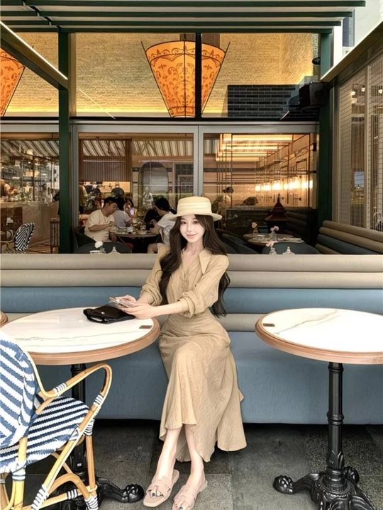 Ayollar uchun zamonaviy rubashka va yubka to‘plami, casual elegant