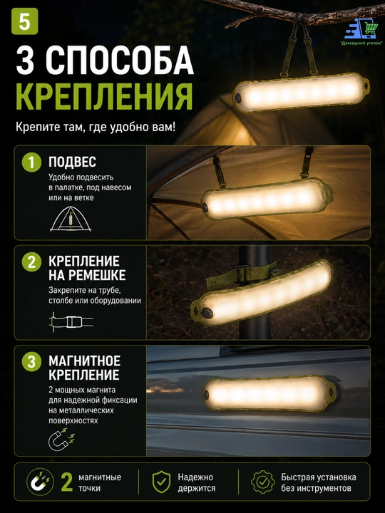 Надувной кемпинговый фонарь Helius KL-D90 USB-C IP66